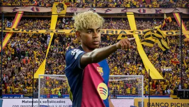 Lamine Yamal y Barcelona SC