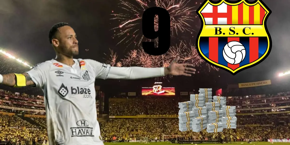 El 9 de 1 millón que Barcelona SC quiso, ahora fue goleado por Neymar y esto le pidió al final del partido