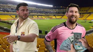 Antonio Álvarez y Lionel Messi (Foto tomada de: API/Spiegel/La Razón)