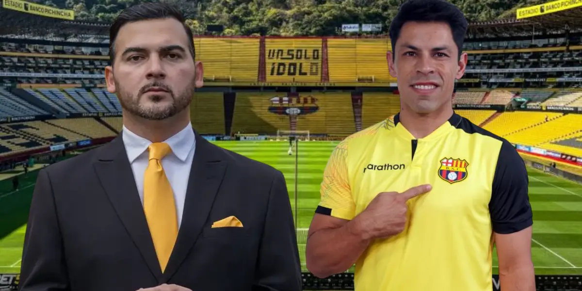 Antonio Álvarez y Matías Oyola (Foto tomada de: Barcelona SC/Primicias/API)