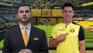 Antonio Álvarez y Matías Oyola (Foto tomada de: Barcelona SC/Primicias/API)