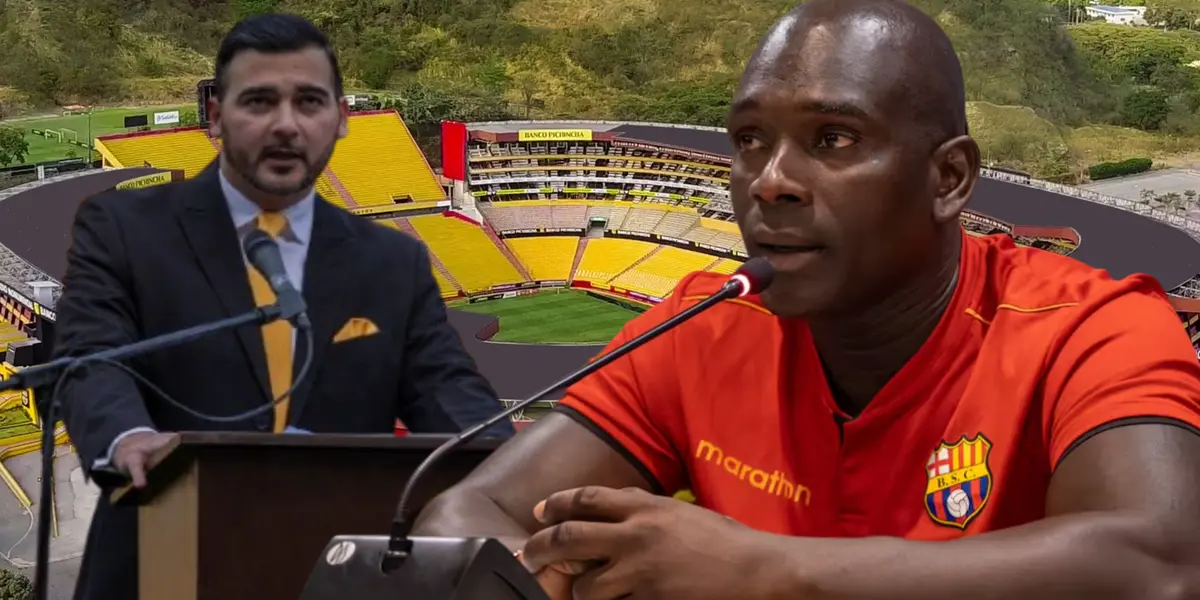 Antonio Álvarez y Segundo Alejandro Castillo (Foto tomada de: Barcelona SC)