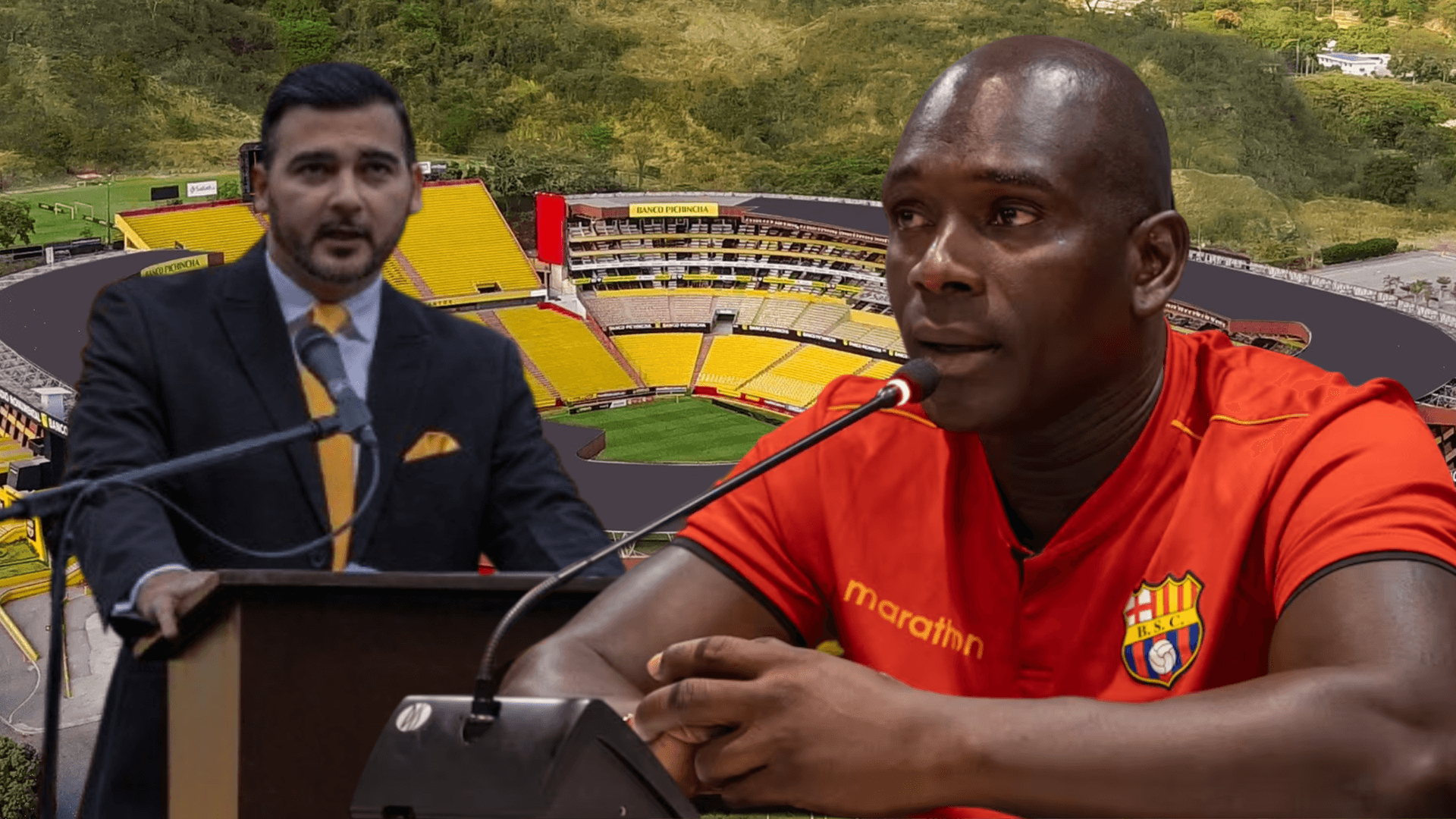 Antonio Álvarez y Segundo Alejandro Castillo (Foto tomada de: Barcelona SC)
