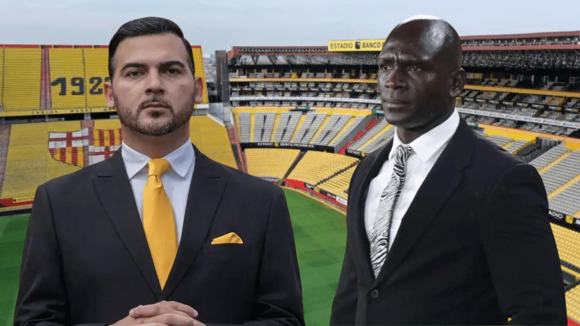 Antonio Álvarez y Segundo Alejandro Castillo (Foto tomada de: Barcelona SC/API)