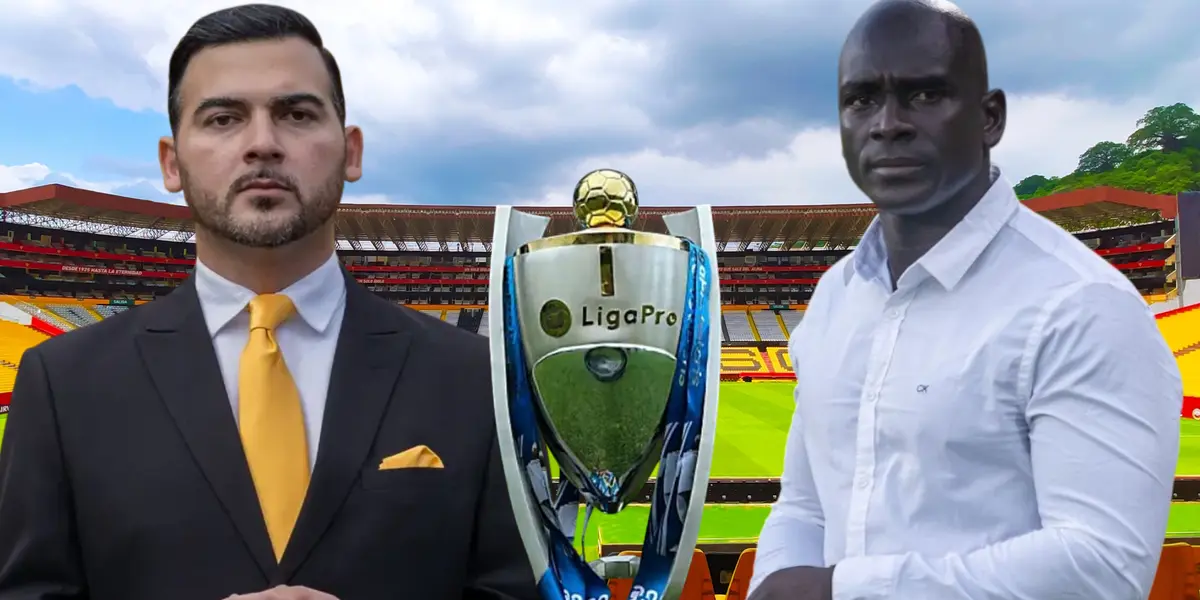 Antonio Álvarez y Segundo Alejandro Castillo (Foto tomada de: Barcelona SC/API/Liga Pro)