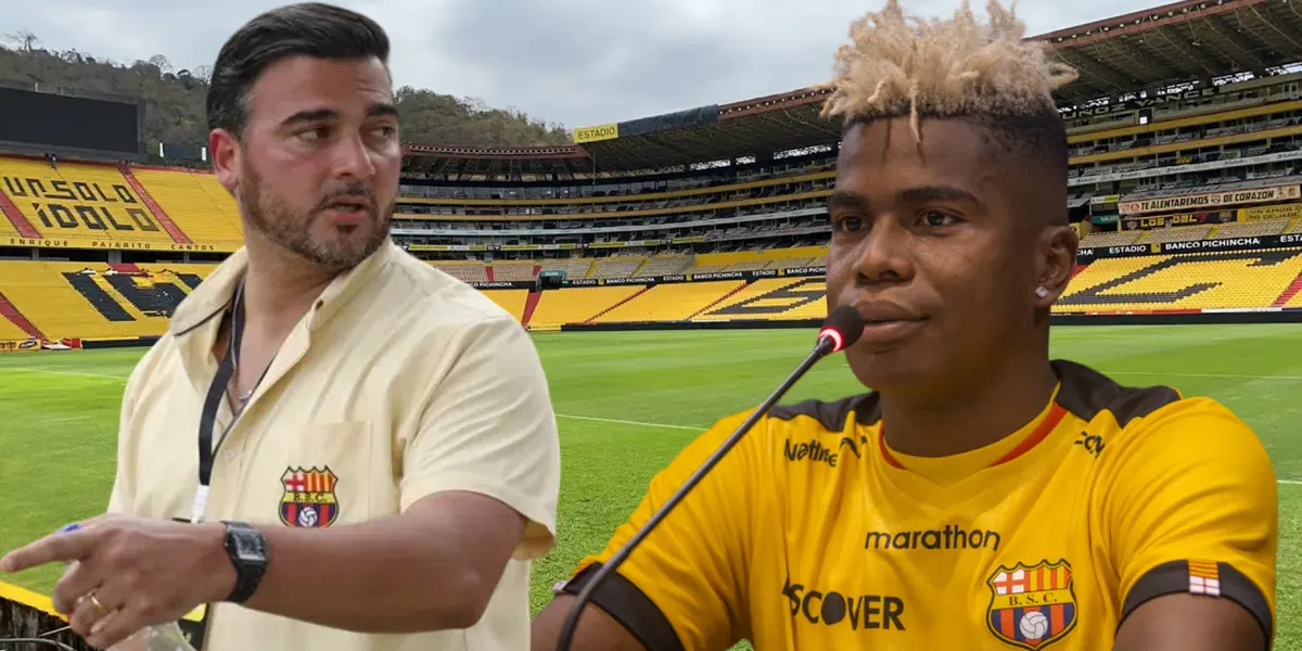 Antonio Álvarez y Segundo Portocarrero (Foto tomada de: Barcelona SC/API)