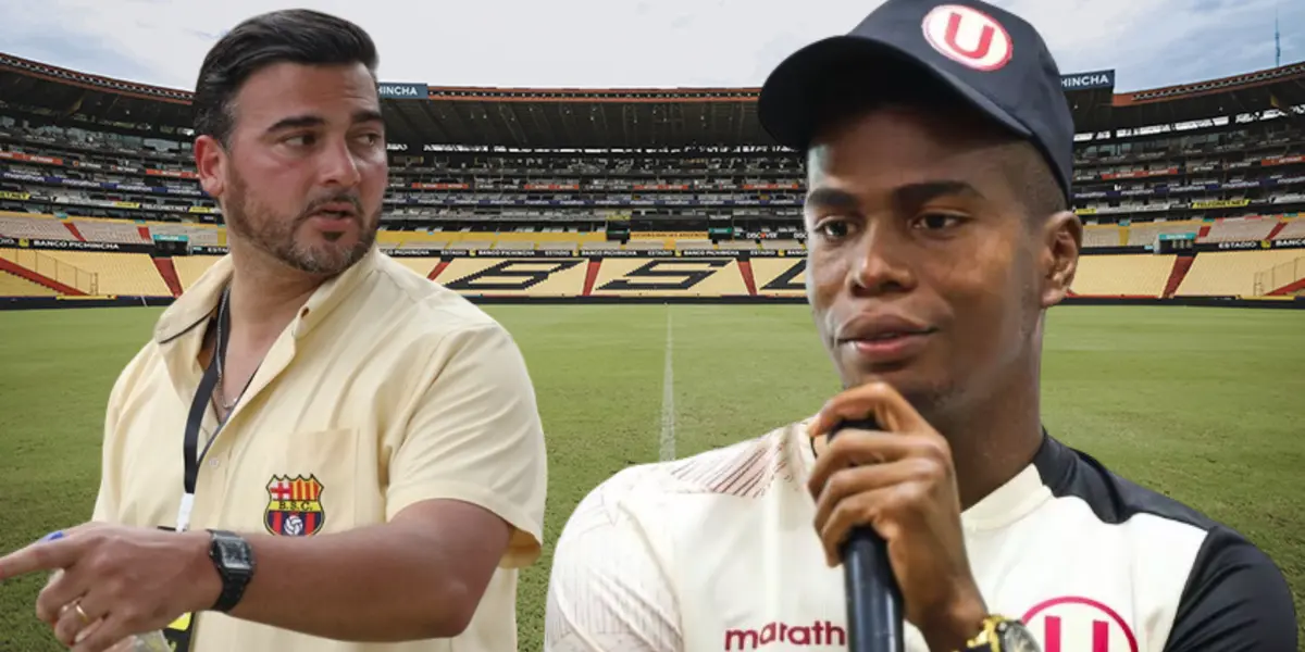 Antonio Álvarez y Segundo Portocarrero (Foto tomada de: Municipio de Guayaquil/Universitario/API)