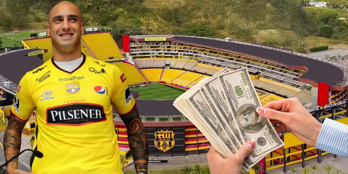 Ariel Nahuelpán (Foto tomada de: Barcelona SC/Wikipedia/Ribao)