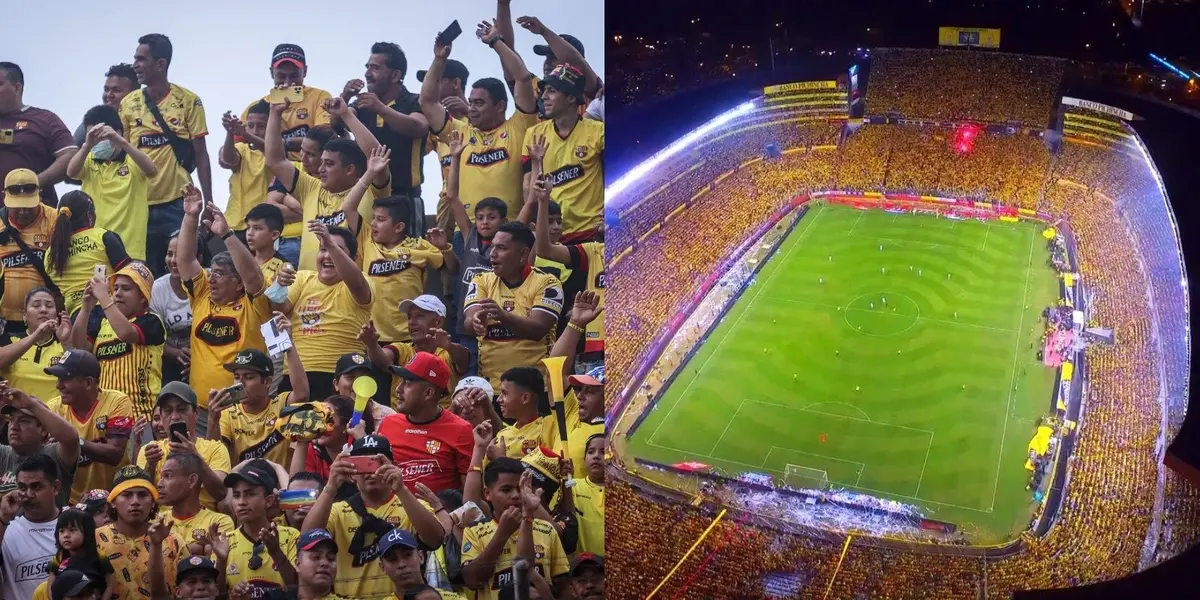 Barcelona, el equipo más popular del país, se hace sentir con su hinchada en todas las canchas y las finales de Liga Pro no pueden ser la excepción