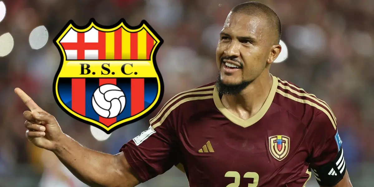 Barcelona SC-Salomón Rondón / Foto: TyC Sports