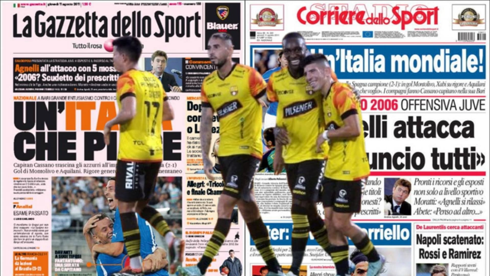 Barcelona SC y medios italianos / Foto de: Un Solo Ídolo
