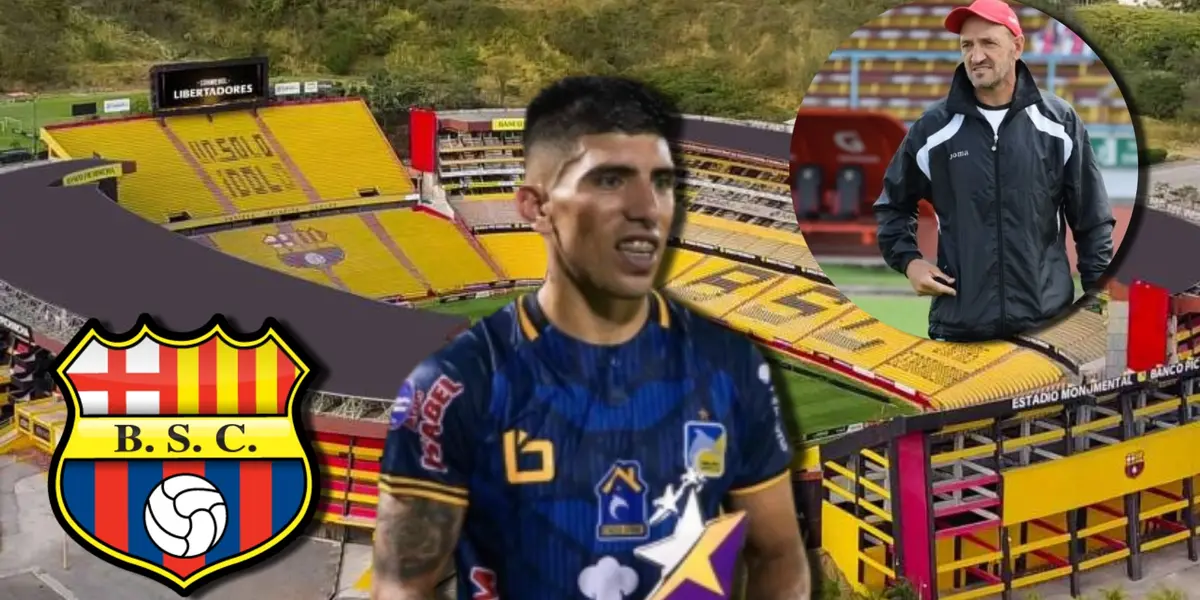 Brian Oyola cerca de Barcelona SC y lo que dijo el DT del Delfín SC