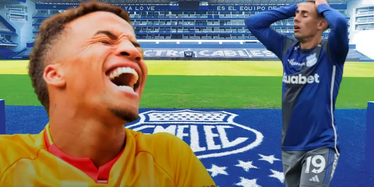 Byron Castillo y Juan Pablo Ruíz (Foto tomada de: Emelec/API)