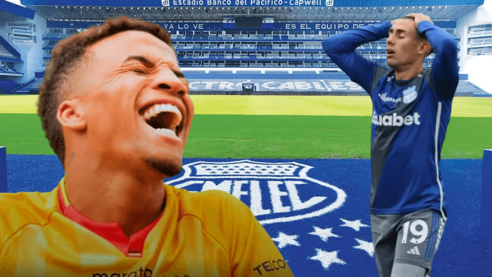Byron Castillo y Juan Pablo Ruíz (Foto tomada de: Emelec/API)