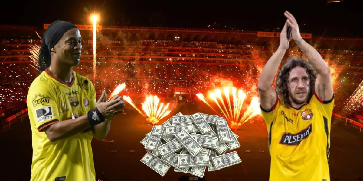 Carles Puyol y Ronaldinho / Foto de: Un Solo Ídolo