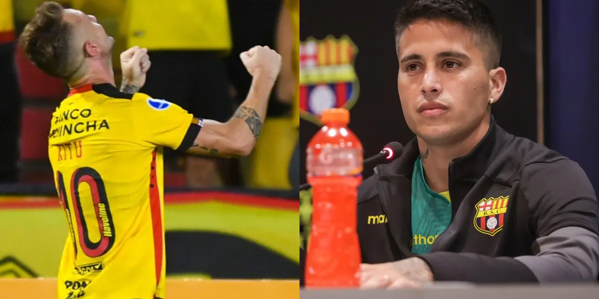 Christian Ortiz sabe de la jerarquía de Damián Díaz, que además maneja el camerino de Barcelona SC y tuvo una muestra de respeto