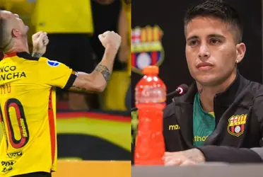 Christian Ortiz sabe de la jerarquía de Damián Díaz, que además maneja el camerino de Barcelona SC y tuvo una muestra de respeto