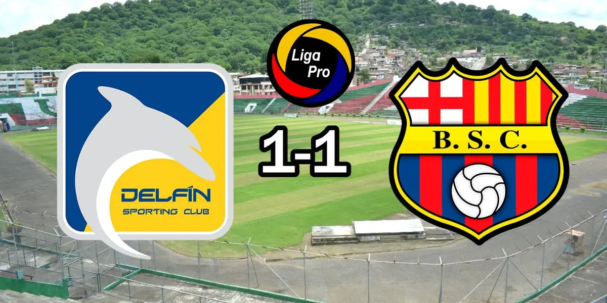 Delfín se llevó el partido 1-0 en el estadio Reales Tamarindos, Barcelona elaboró poco y tuvo dos expulsados