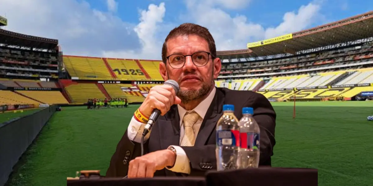 El candidato a la presidencia de Barcelona SC, Rafael Verduga corrigió el presidente de la comisión de fútbol.