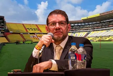 El candidato a la presidencia de Barcelona SC, Rafael Verduga corrigió el presidente de la comisión de fútbol.