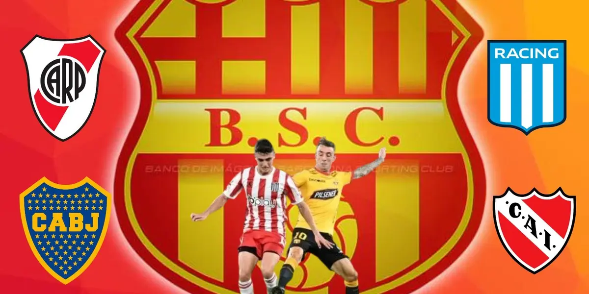 El conjunto argentino apoya a Barcelona SC en su preparación previo al duelo contra Estudiantes