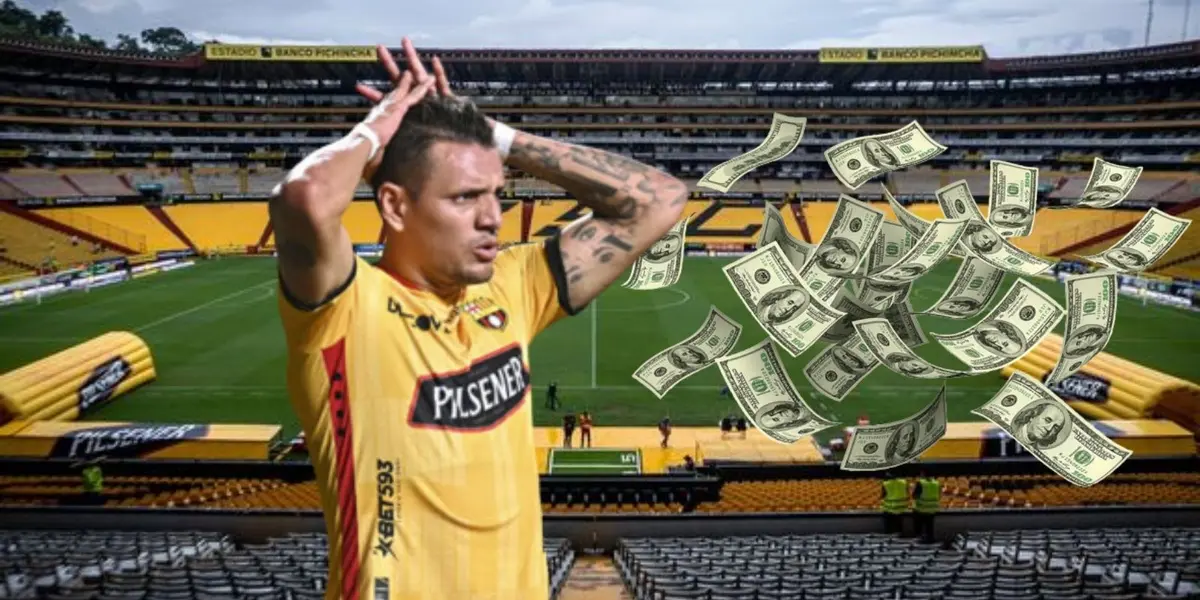 El costo del pase de Garcés, en Barcelona SC cobraba 700 mil al año