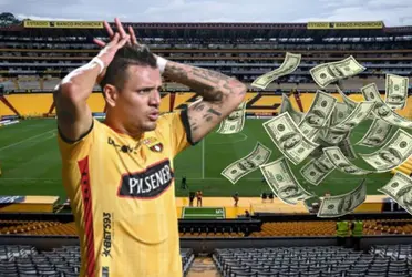 El costo del pase de Garcés, en Barcelona SC cobraba 700 mil al año