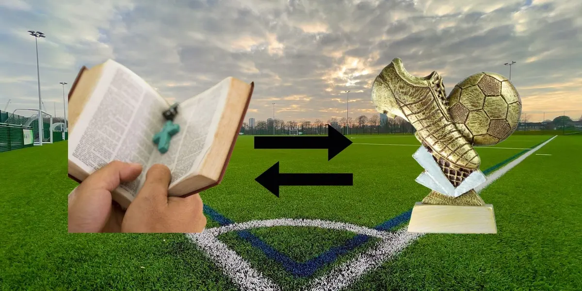 El delantero cambio los goles por la palabra de Dios