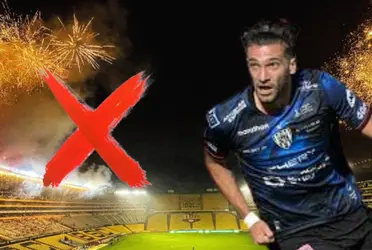 El delantero de IDV hizo un gesto en la celebración que no cayó nada bien en los amarillos