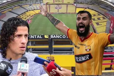 El delantero del América se acordó con cariño de su paso por el más grande del futbol ecuatoriano