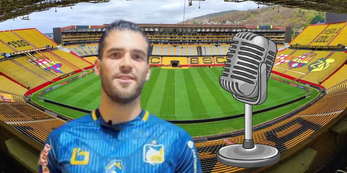 El delantero del Delfín habló con radio Cobertura y se acordó de sus dichos después del 1-1 ante el ídolo