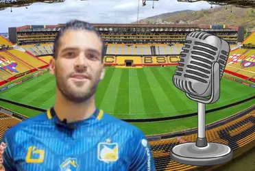 El delantero del Delfín habló con radio Cobertura y se acordó de sus dichos después del 1-1 ante el ídolo