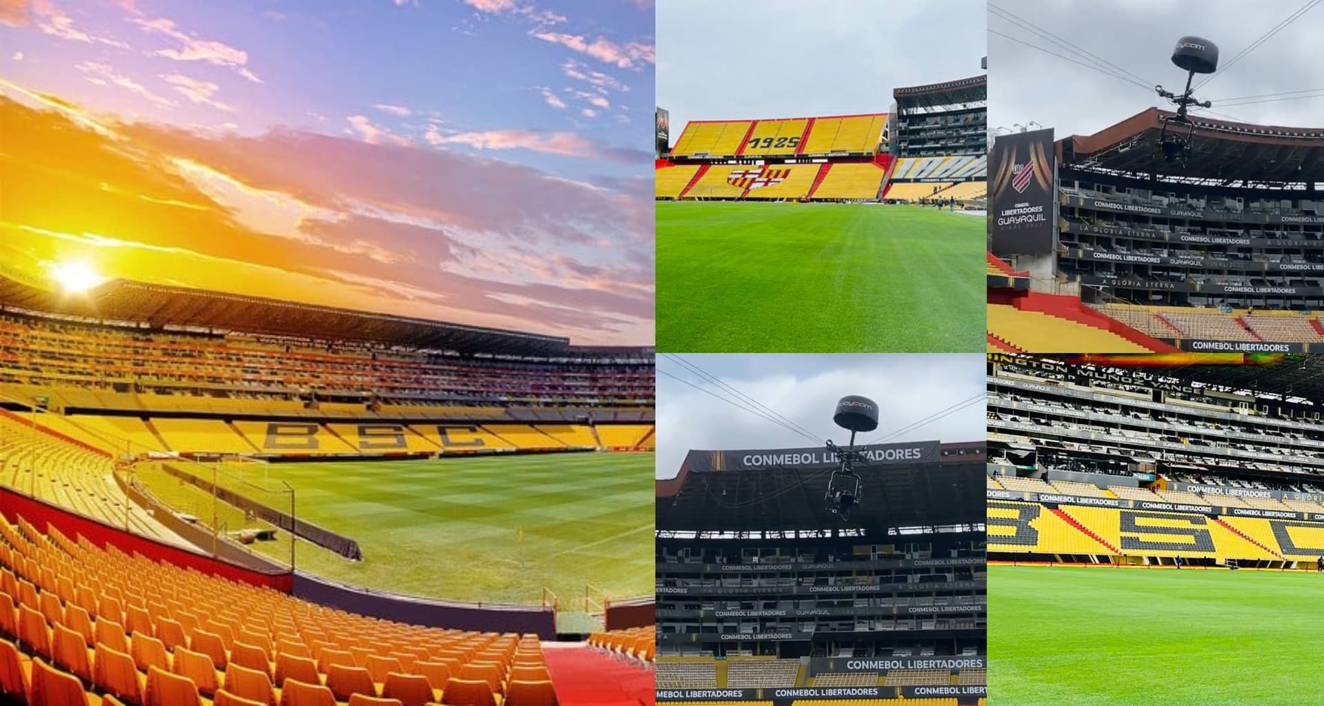 El Estadio Monumental se pone a punto para la final de la Copa Libertadores de este sábado entre el Flamengo y Atlético Paranaense