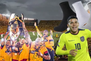 El ex campeón con Barcelona SC que vende medias, las usa Kendry Páez