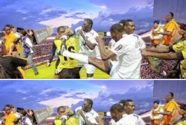 El ex defensor de Barcelona SC Víctor Montoya cuenta como comenzó aquella enorme pelea ante Liga de Quito