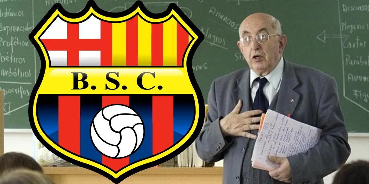 El ex jugador de Barcelona SC que trabaja en una escuela