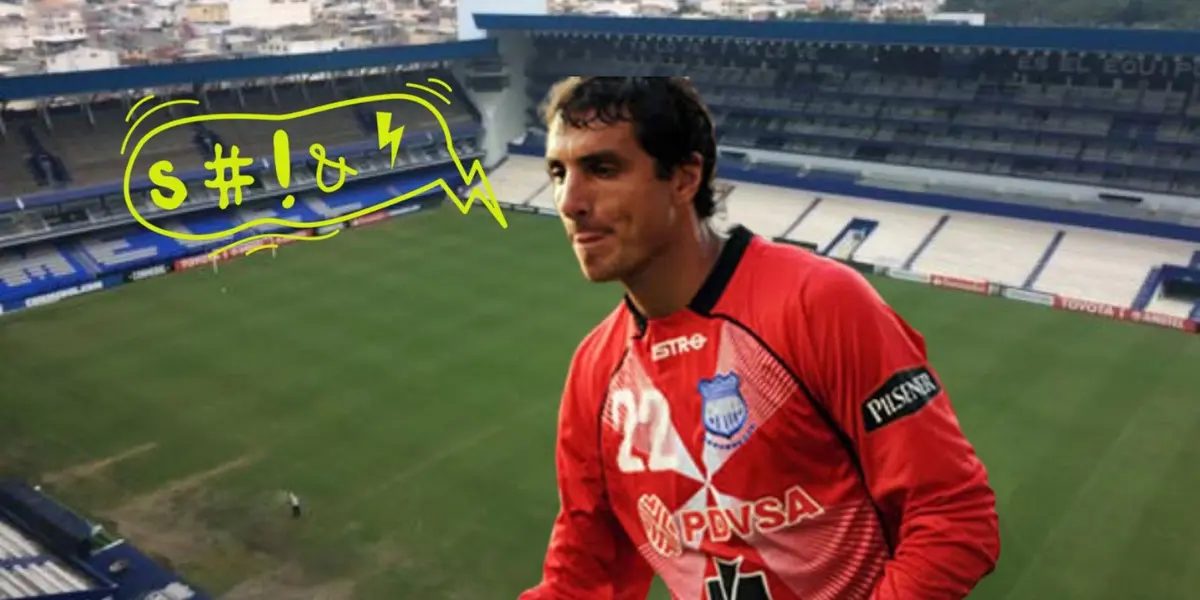El ex portero de Emelec ahora como comunicador social habló de la jugada polémica en el Barcelona 2-0 Gualaceo