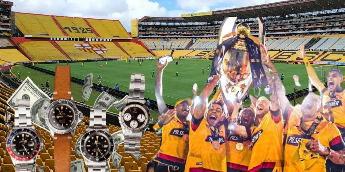 El futbolista que fue campeón con Barcelona SC en dos ocasiones y ahora tiene un Rolex de 16 mil