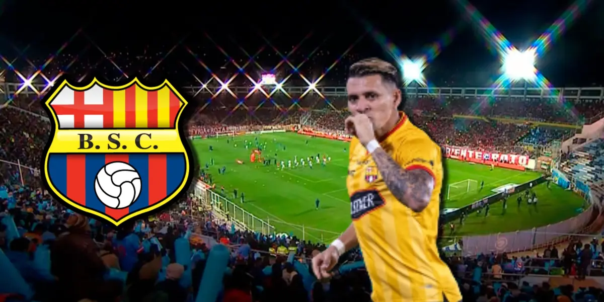 El golazo de Carlos Garcés en Perú, fue un paquete cuando jugaba en Barcelona SC