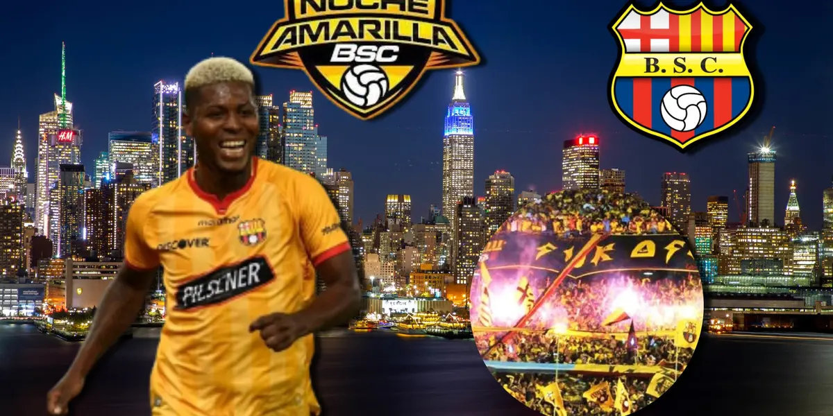 El ídolo trasciende fronteras, la locura de los hinchas de Barcelona SC en New Jersey