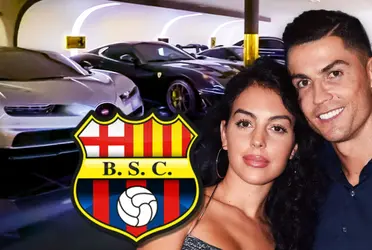 El jugador estuvo en Barcelona SC y en su carrera hizo una fortuna que le permitió comprar carros de lujo como Cristiano Ronaldo