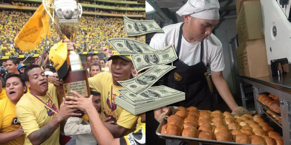 El jugador fue campeón con Barcelona SC, sin embargo ahora se gana la vida con su negocio de panadería y pastelería