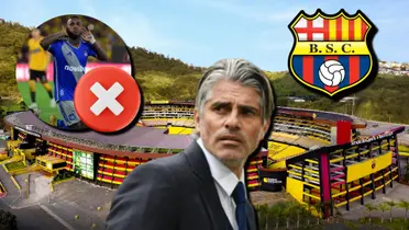 El jugador que estaría a nada de fichar por Barcelona SC, no es Miller Bolaños