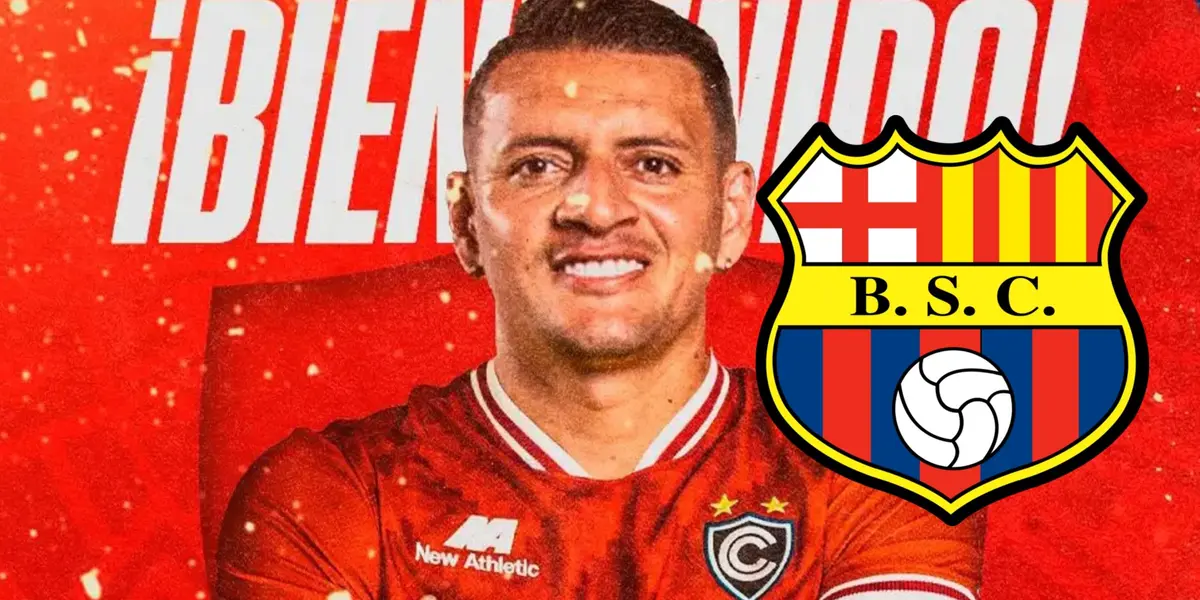 El jugador se fue por la puerta de atrás de Barcelona SC, pero ya habló en su nuevo equipo
