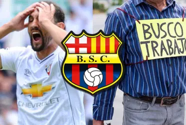 El jugador tocó el cielo con las manos con Barcelona SC, pero ahora está buscando trabajo y no lo encuentra