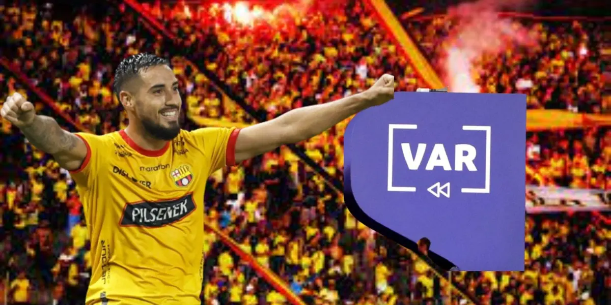 El momento justo donde Aragón pitaba el penal y luego el ‘Polaco’ lo cambiaba por gol