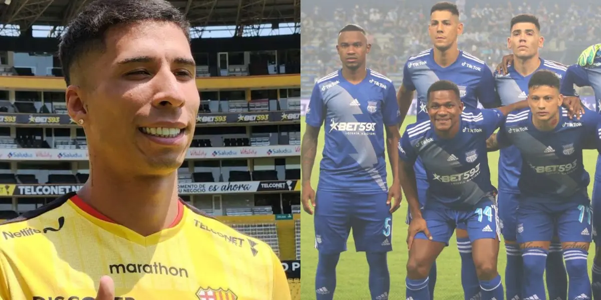 El nuevo refuerzo de Emelec amenazó públicamente a un jugador de Barcelona SC