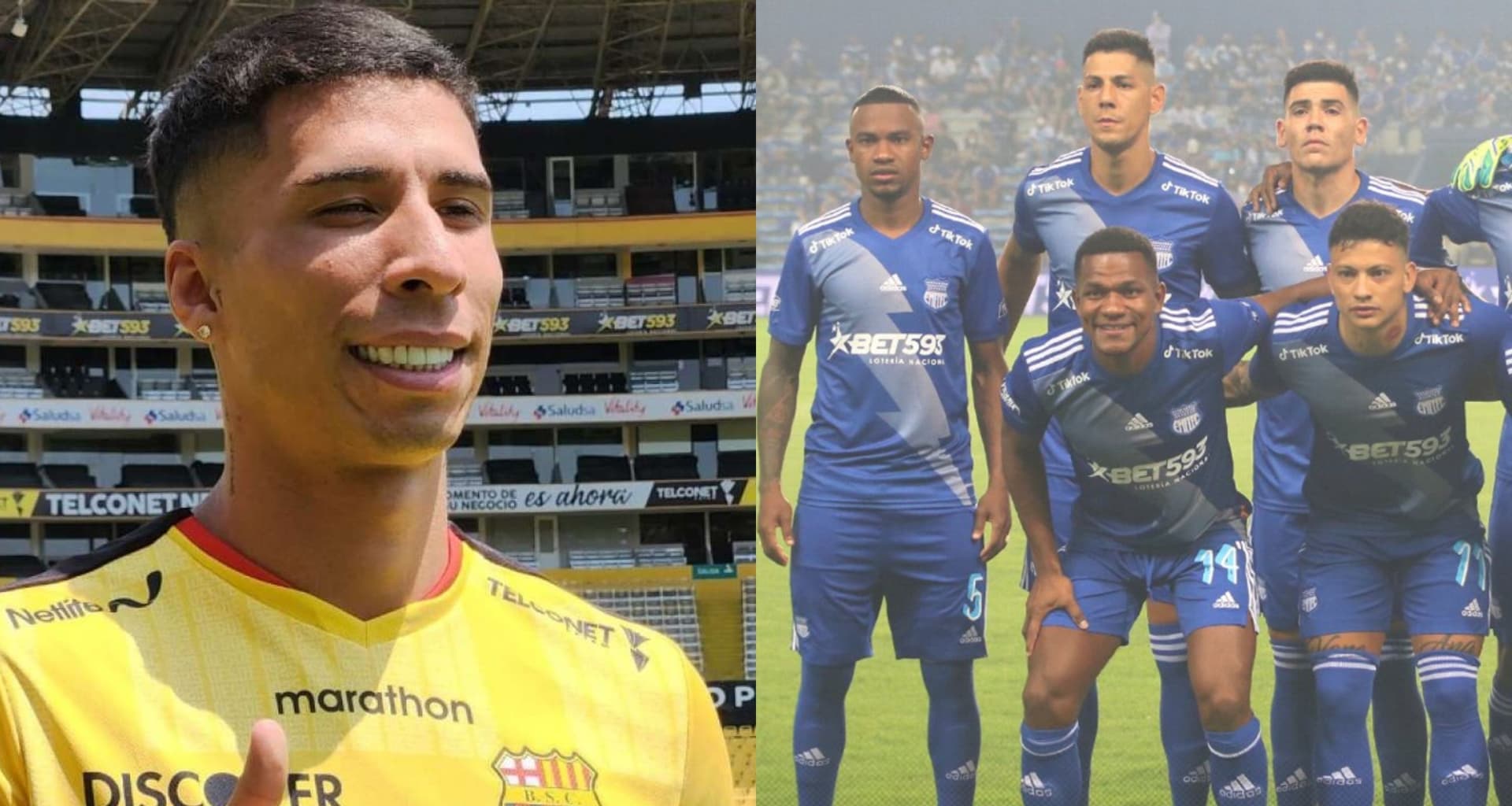 El nuevo refuerzo de Emelec amenazó públicamente a un jugador de Barcelona SC