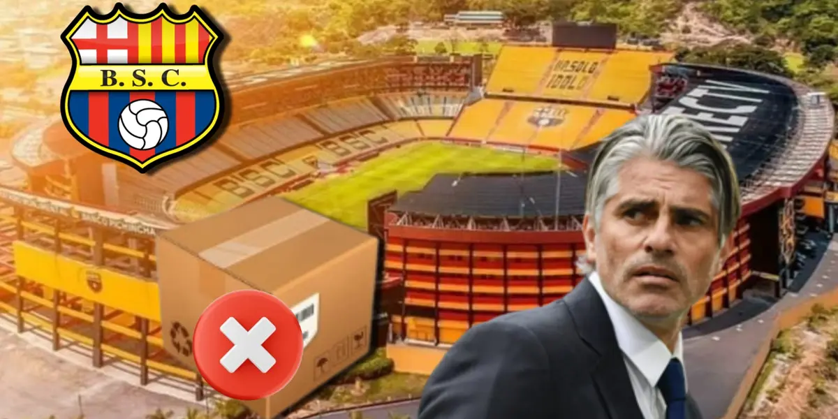 El paquete que tendría que regresar a Barcelona SC, decían que ya se iba del ídolo