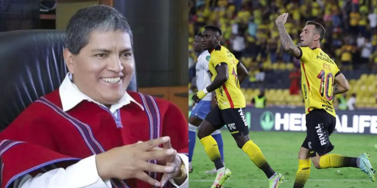 El presidente de Mushuc Runa fue muy crítico siempre con el Ídolo, pero ahora le cumplirán un sueño.